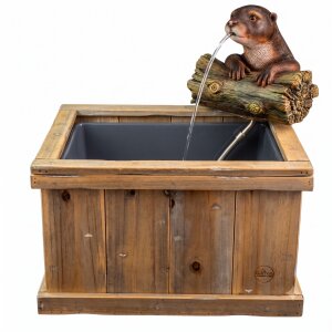 Miniteich Komplettset mit Wasserspeier Otter& Pumpe kaufen