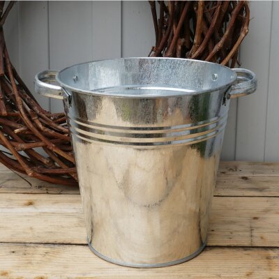 Zinkeimer 10L wasserdicht – Pflanzkübel - Deko-Eimer