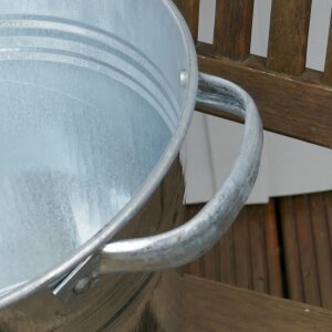 Zinkeimer 10L wasserdicht – Pflanzkübel - Deko-Eimer