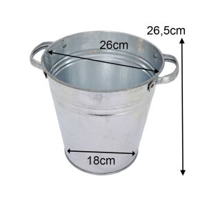Zinkeimer 10L wasserdicht – Pflanzkübel - Deko-Eimer