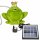 Wasserspeier Froschkönig hellgrün Keramik, Solarpumpe