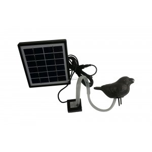 Wasserspeier Spatz inkl.Solarpumpe Gusseisen